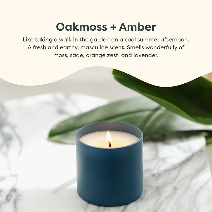 Dignity Series Oakmoss & Amber Scented Candle | 35 Hour Burn - Image 3