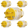 ELEGRP Lighted 20 Amp 125 Volt NEMA 5-20P 2 Pole 3 Wire Grounding Straight by ELEGRP%7CELEGROUP