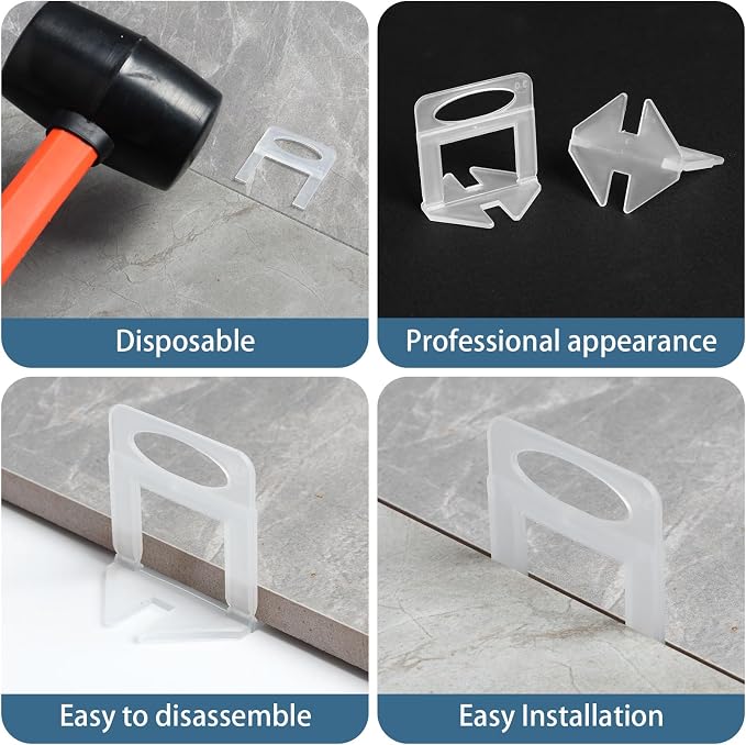 2000 Tile Spacers 1/16 Inch Tile Leveling Clips - Image 5