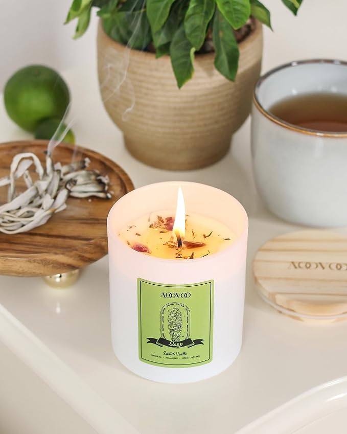 AOOVOO Sage Scented Candles for Women - Image 3