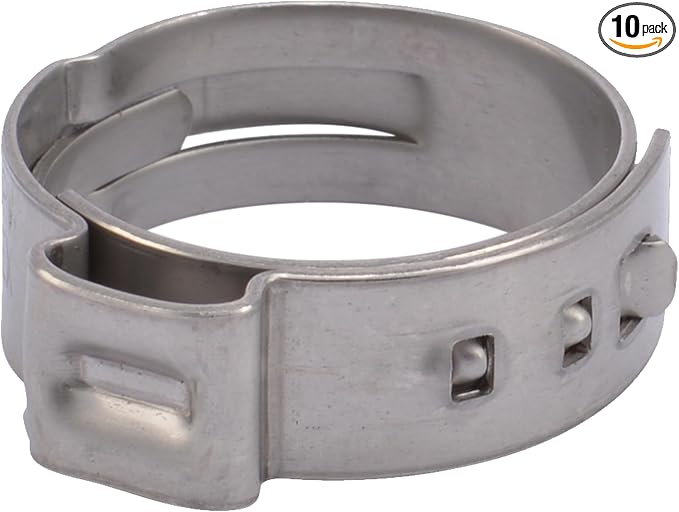 SharkBite 3/4 Inch Clamp Ring, Stainless Steel Plumbing Fitting, PEX Pipe by SharkBite