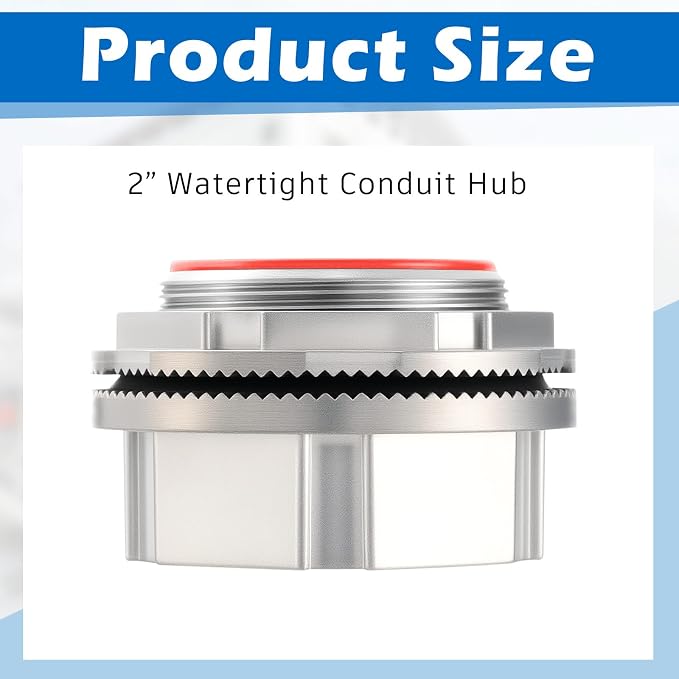 Relaxweex 2 Pcs 2 Inch Watertight Conduit Hub Fittings - Image 2