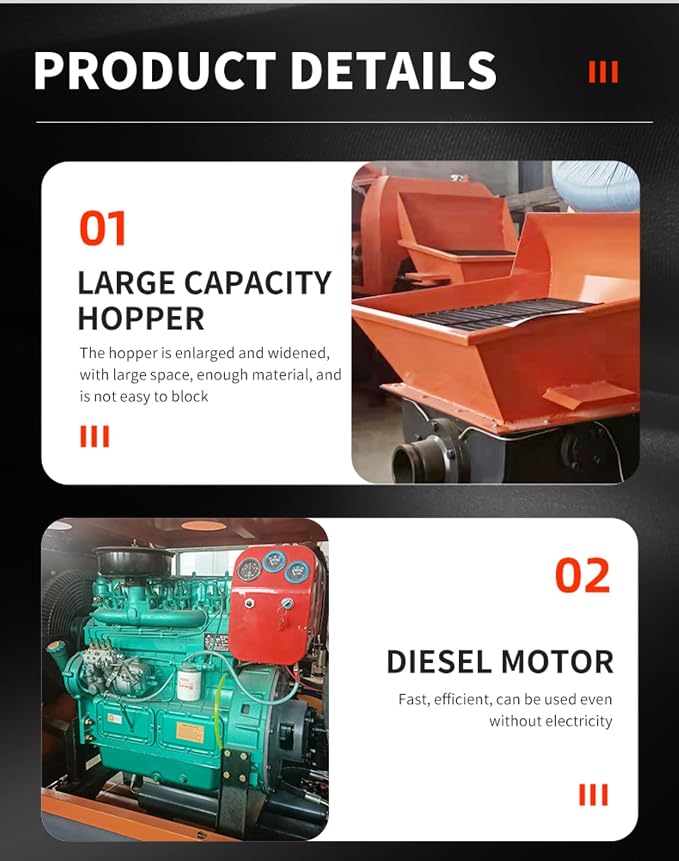 Ready Mix Concrete Pump Small Portable Hydraulic Cement Line Pump Machine | - Image 6