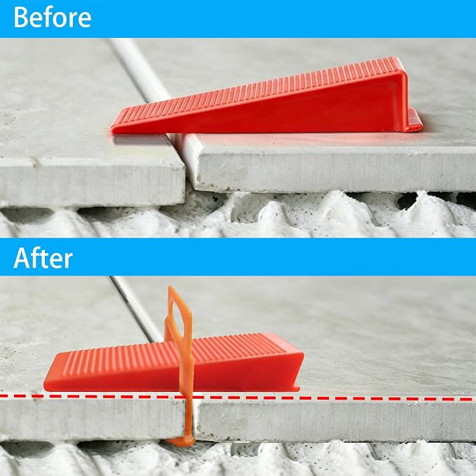 2000 Pcs Tile Leveling System Base Refill Pack, 1/8‘’ Tile Spacer, Suitable - Image 3