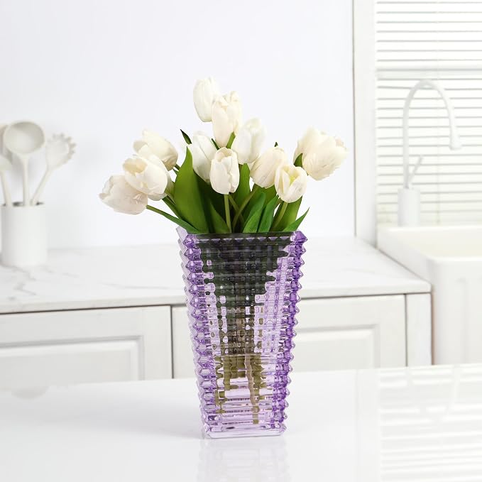 MCMCNCUIU Crystal Glass Vase, Large Crystal Vases - Image 3