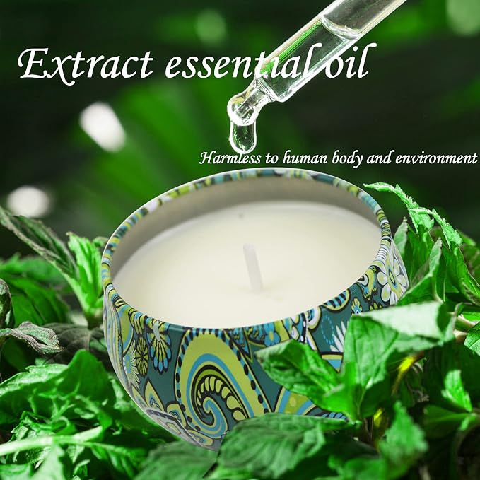Aromatherapy Candles for Home Scented, 2 Pack 2.5 oz Natural Fresh Rosemary and - Image 3