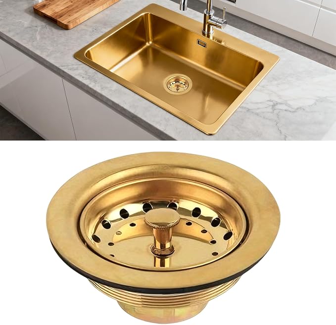Champagne Bronze Sink Garbage Disposal Flange and Stopper - Image 9