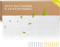 30" x 8" Return Air Grille Duct Opening, Ceiling Sidewall Floor Cold Air Intake by Unknown