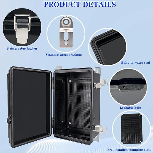 Waterproof Electrical Box Junction Box Weatherproof IP67 ABS Plastic Enclosure - Image 3