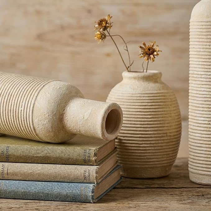 Rustic Farmhouse Vase Set of 3 - Image 4