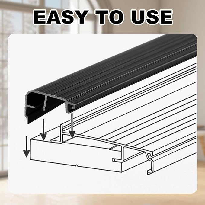 Pangda 4 Pcs 36 L Fixed Vinyl Sill Cap 1-1/4 Inches High Exterior Door - Image 5