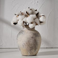 SIDUCAL Ceramic Decorative Flower Vase | 6 Inch Pottery Rustic Farmhouse | Boho by SIDUCAL