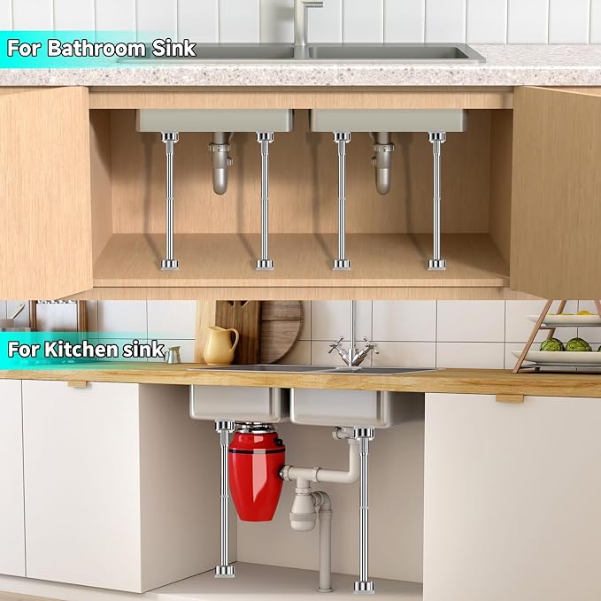 Undermount Sink Brackets， 19.9"-31.5" Adjustable Kitchen Undermount Sink Support - Image 7