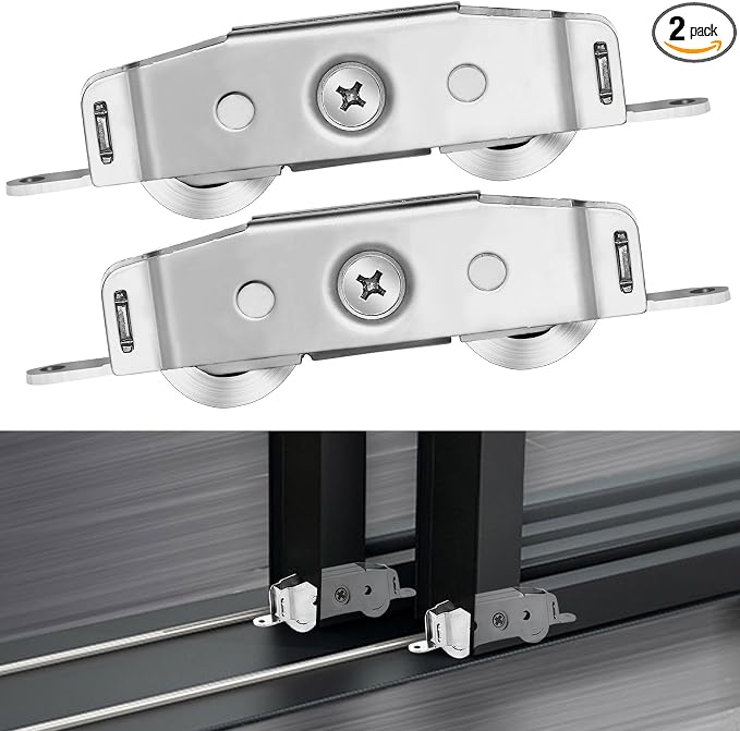 2 Pack Sliding Door Rollers Replacement, Stainless Steel Patio Door Rollers | by LEICHTEN