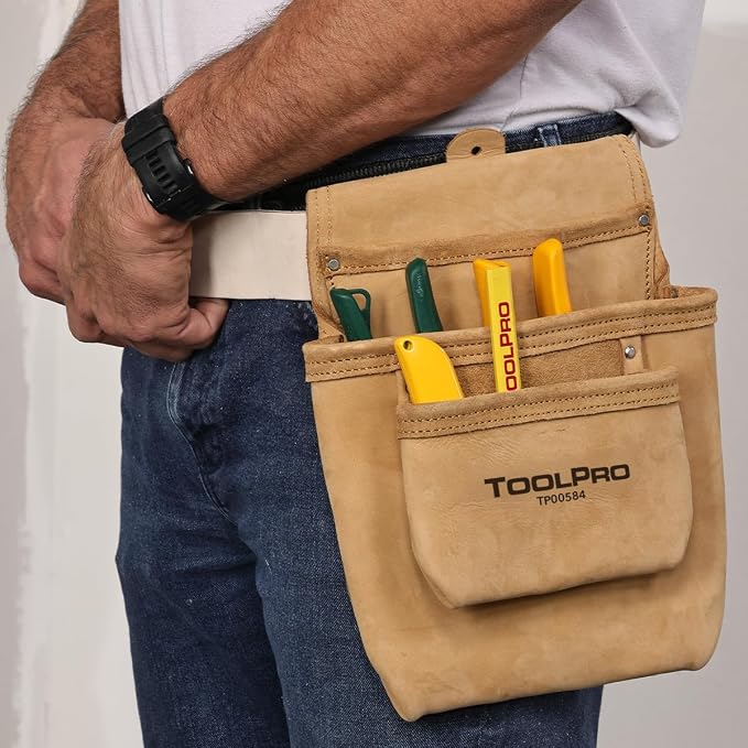 ToolPro Nail Pouch for Drywall Equipment, Pliers – for Construction, and DIY - Image 6