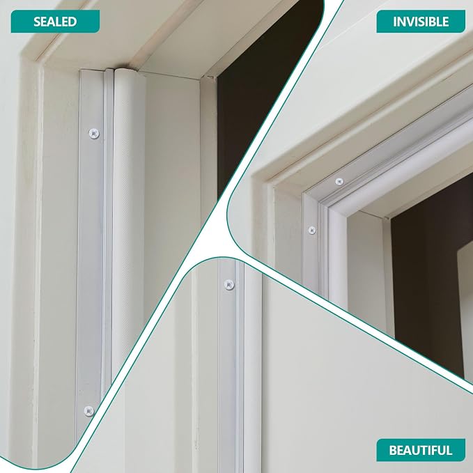 Yuntau 5 Pcs Screw on Door Weather Stripping 42" 36" Exterior Door Weather - Image 6