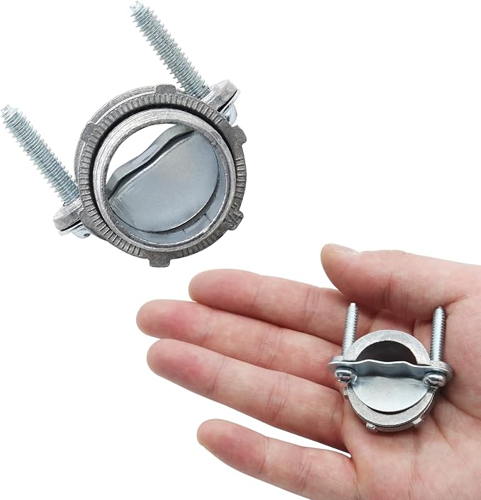 4 Pcs 3/4 Inch Clamp Type Cable Connectors, - Image 5