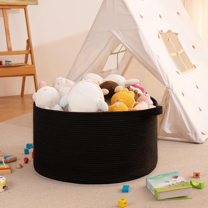 OIAHOMY 105L Extra Large Blanket Basket - Image 6