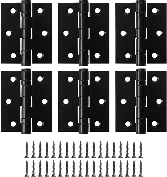 6 Pack Ball Bearing Door Hinges by LITLANDSTAR