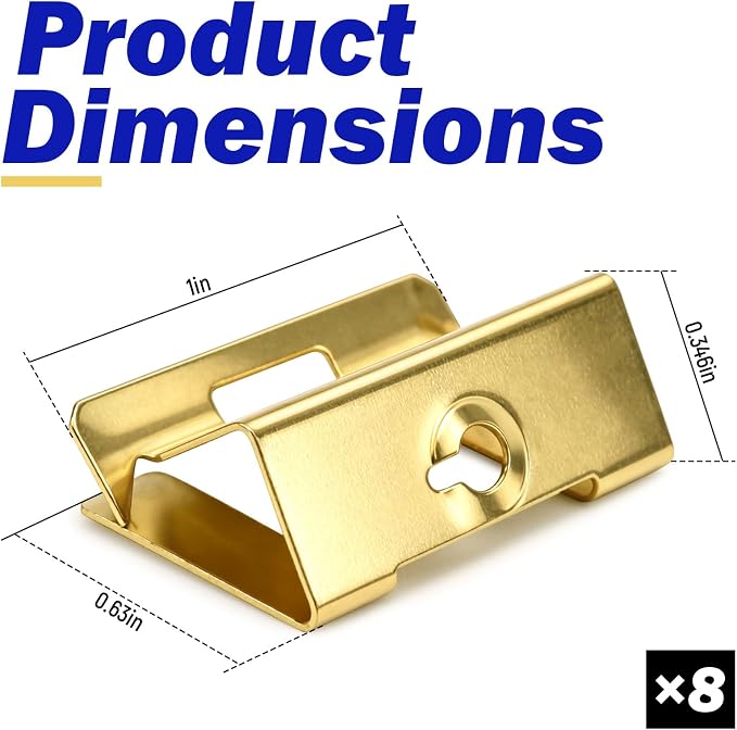 8 PACK Electrical Box Repair Clips, Provide New Threaded Mounting Points | - Image 2