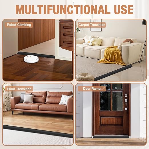 Floor Transition Strip Self Adhesive Vinyl Door Threshold Strip | Rubber - Image 6