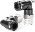 TAILONZ 3/8" x 1/2" NPT Push to Connect Elbow Fitting 10pcs | Copper&Plastic by TAILONZPNEUMATIC