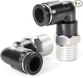 TAILONZ 12mm x 1/2" NPT Push to Connect Elbow Fitting 2pcs | Copper&Plastic by TAILONZPNEUMATIC