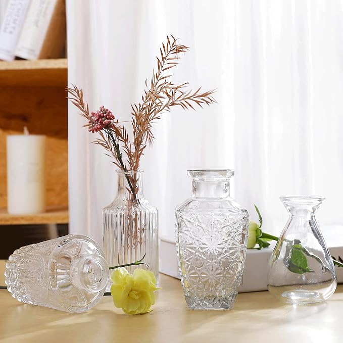 Glass Bud Vases -Set of 20 for Flowers, Small Clear Bud Vases in Bulk for - Image 6