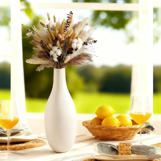 Ceramic Flower Vase Set, Modern Farmhouse Decorative Vases - Image 5