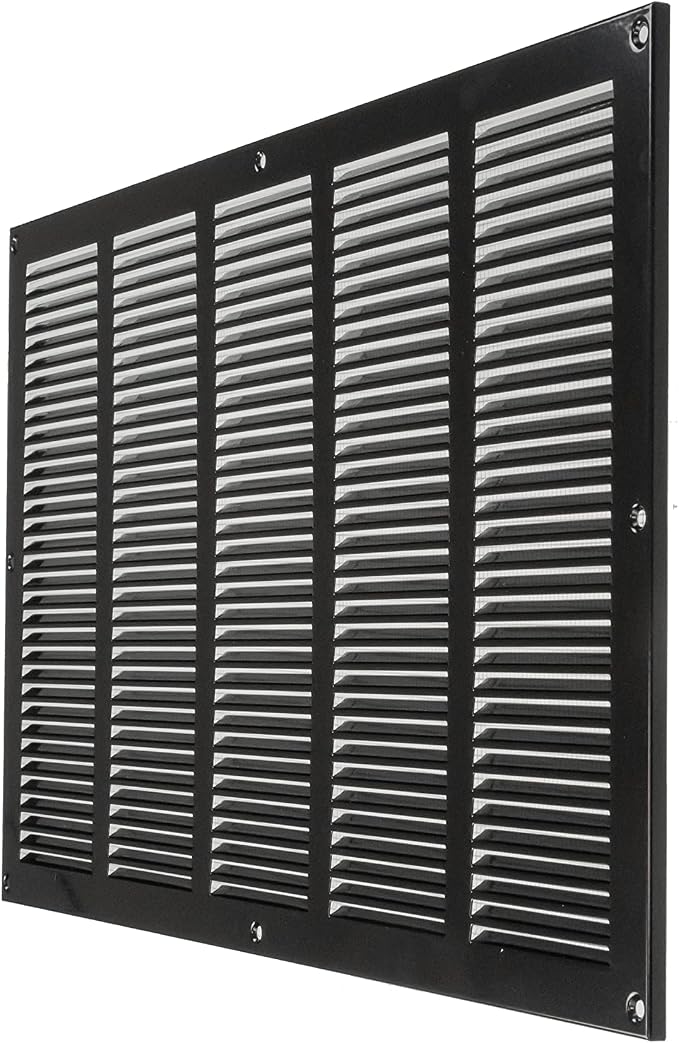 Repa Market Air Vent Cover 20x12 Inch Black Galvanized Steel Louvered Grill - Image 7