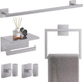 TQKAG 5-Pieces Brushed Nickel Bathroom Hardware Accessories Set 23.6" SUS304 by TQKAG