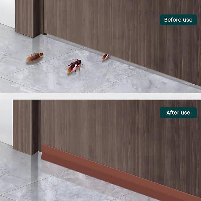 Weather Stripping Door Seal – 1.0in Brown Door Stoppers - Image 6