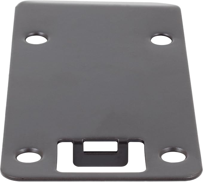 Round Corner Extended Lip Strike Plate, 2-1/4" x 4", Matte Black - Image 4