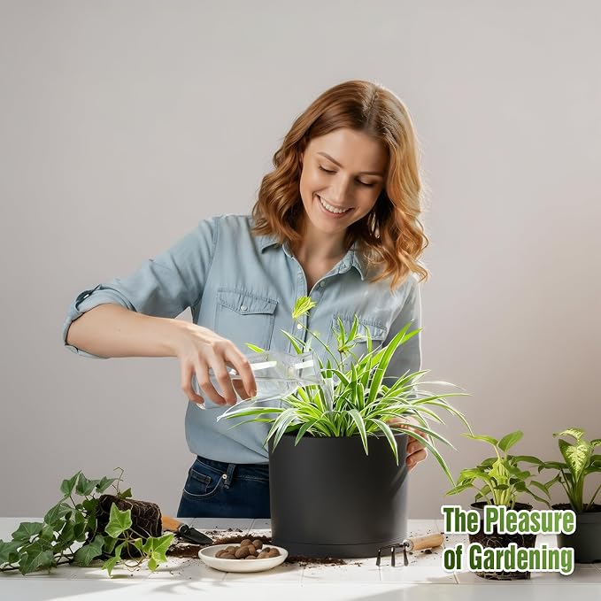 10/9/8 Inch Plant Pots 3 Pack, - Image 5