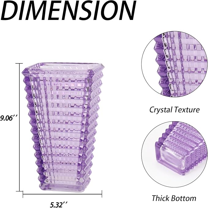 MCMCNCUIU Crystal Vase, Large Crystal Vases - Image 7