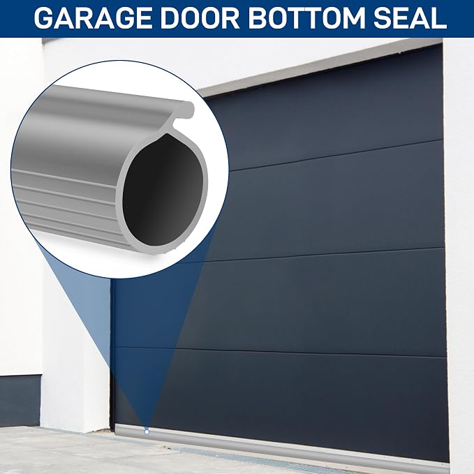 20 FT Garage Door Bottom Seal Rubber 0.19" P Bulb Bottom Garage Weather - Image 7