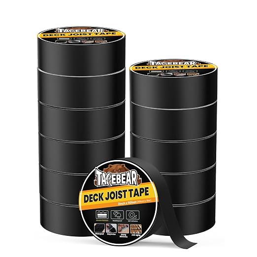 TAPEBEAR Deck Joist Tape 2Inch x 50Ft Flashing Tape Joint Tape by TAPEBEAR