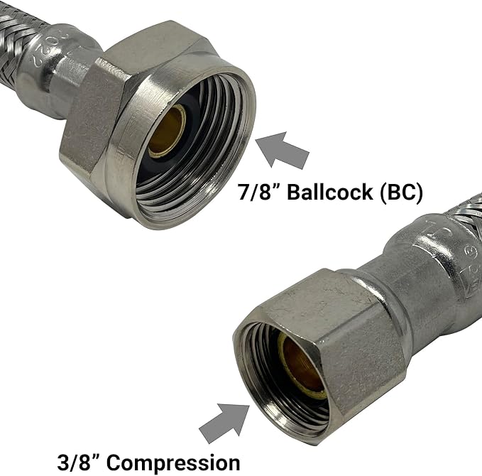 Complete Toilet Shut-Off Kit, 1/2" NOM x 3/8" OD - Image 3