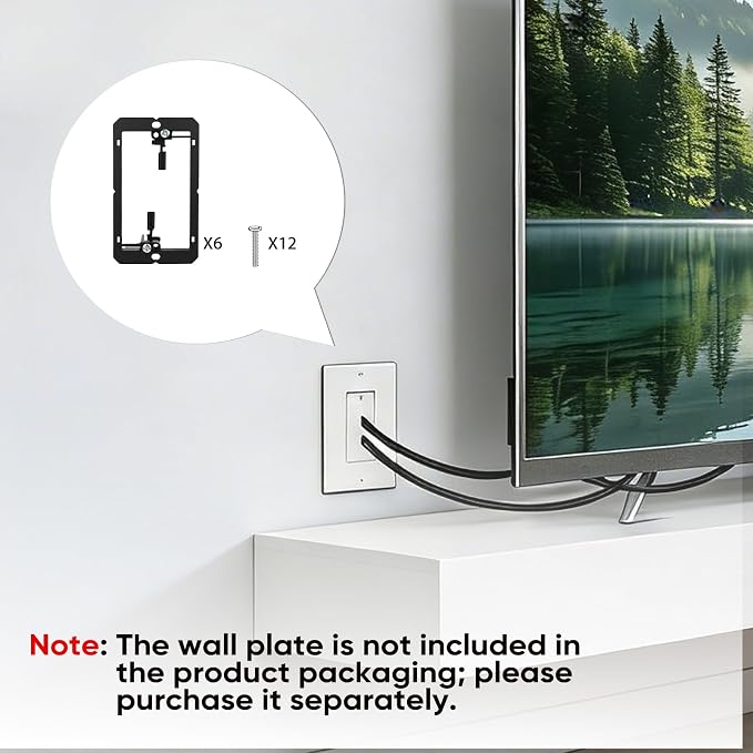 Low Voltage Mounting Bracket Single Gang Wall Plate Bracket | 6 Pack Low - Image 6