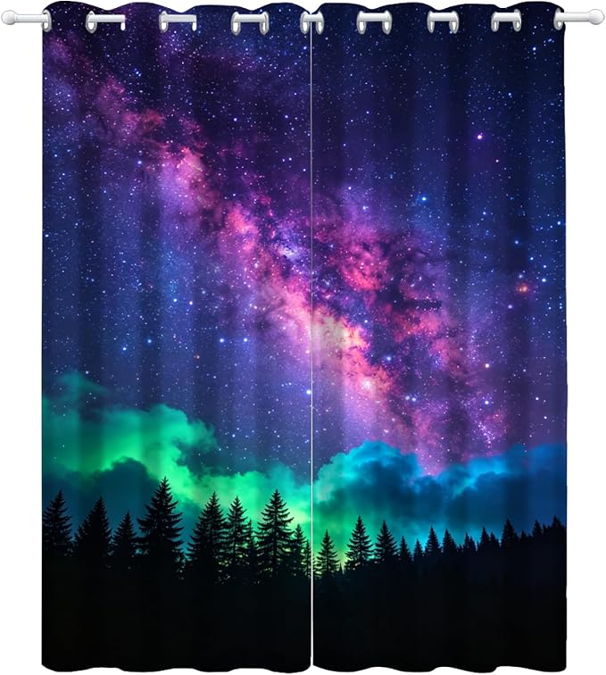 Fluorescent Forest Curtains 63 Inches Long - Image 2