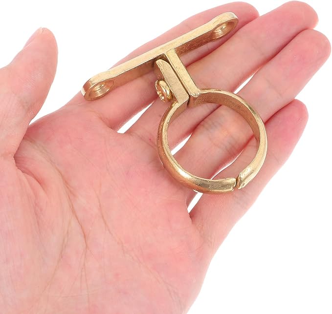 Toddmomy Rigid Pipe Strap Clamp 28mm Brass Tube Fastening Holder Industrial - Image 4