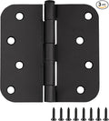 Design House Interior Door Hinge, Matte Black | 5/8" Radius, Traditional by DesignHouse