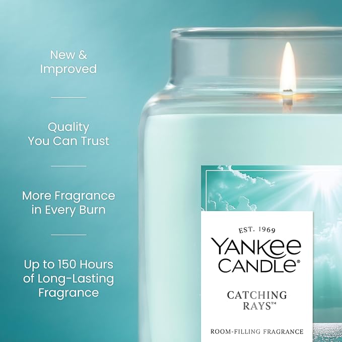 Yankee Candle Catching Rays Scented Candle, 22oz Large Jar - Image 3
