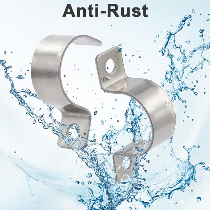 3/4 Inch Stainless Steel Conduit Clamps 2 Hole Pipe Clamps U Bracket Conduit - Image 5