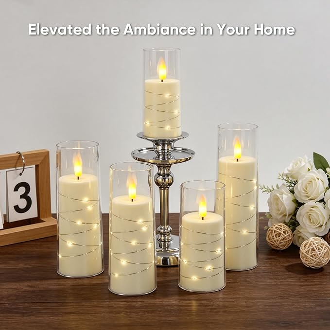 Raycare 18 Pcs Flameless Battery Operated Pillar Candles - Image 9