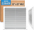 Fits 22x22 Hole | Aluminum Return Air Grille by Handua | Vent Cover Grill by Handua