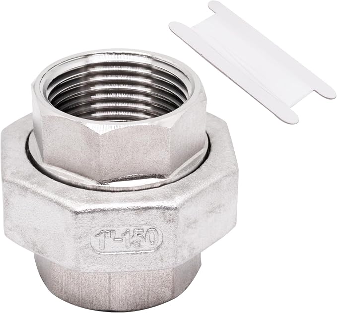 1Pcs 304 Stainless Steel Union, Class 150 by SWZHAI