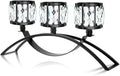 3 Arms Crystal Bowl Tealight Candelabra Votive Candle Stand, Wedding by KOLNLALA