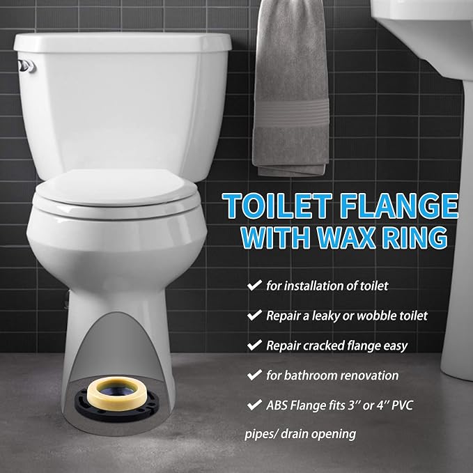 MENNTY Toilet Flange with Wax Ring Kit - Image 7