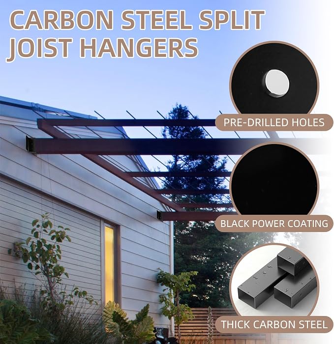 Split Mount Joist Hanger, 14 Gauge Joist Hangers Connectors - Image 6